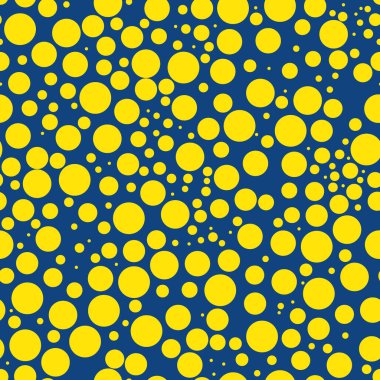 Mini dairesel kusursuz desen. Geometrik yüzey izi. Tekrarlanan düzensiz polka nokta, kabarcık motif süsü. Coğrafi noktalı süs arka planı. Modern tasarım dokusu. Vektör soyut duvar kağıdı