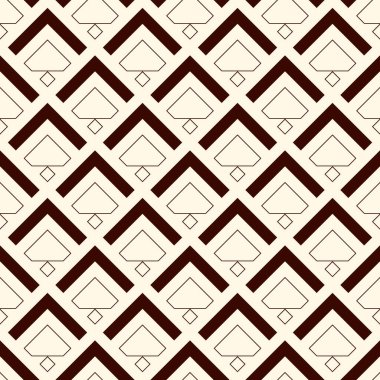 Oklar, pullar, pürüzsüz desen. Etnik, kabile baskısı. Squama, semboller. Tekrarlanan ok başı, üçgen şekilli arka plan. Amerikan yerlilerinin dekoratif duvar kağıtları. Vektör soyut dijital kağıt
