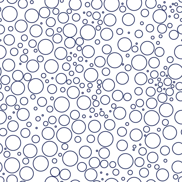 Mini Kreis Nahtlose Muster Geometrischer Oberflächenabdruck Wiederholte Unregelmäßige Polka Dot — Stockvektor