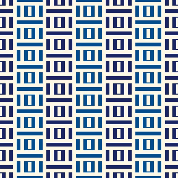 Geometric Seamless Pattern Minimal Style Background Modular Grid Print Straight — Stock Vector
