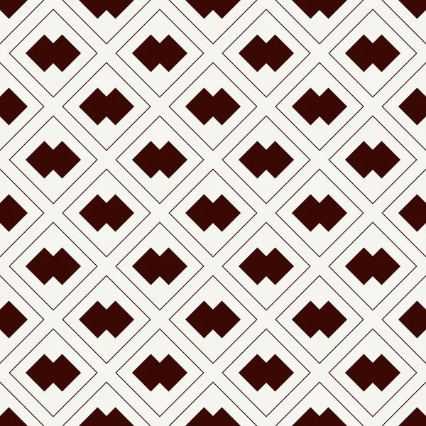 ダイヤモンドグリッドシームレスパターン 民族的部族的表面印刷 幾何学的装飾 繰り返しロームバスの背景 装飾的な民俗壁紙 地理ベクトル抽象イラスト — ストックベクタ