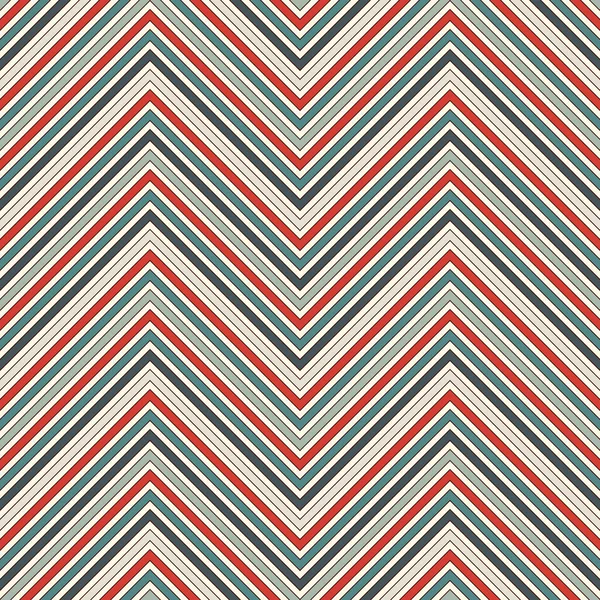 Chevron Diagonale Streifen Abstrakten Hintergrund Nahtloses Muster Retro Stil Mit — Stockvektor