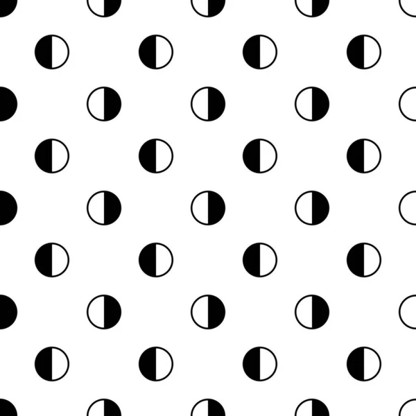 円のパターン 円形の数字シームレスな装飾 背景にはない ドットモチーフ 円は背景を形作る 点在する壁紙 デジタルペーパー 抽象的な画像 テキスタイルプリント ウェブデザイン — ストックベクタ
