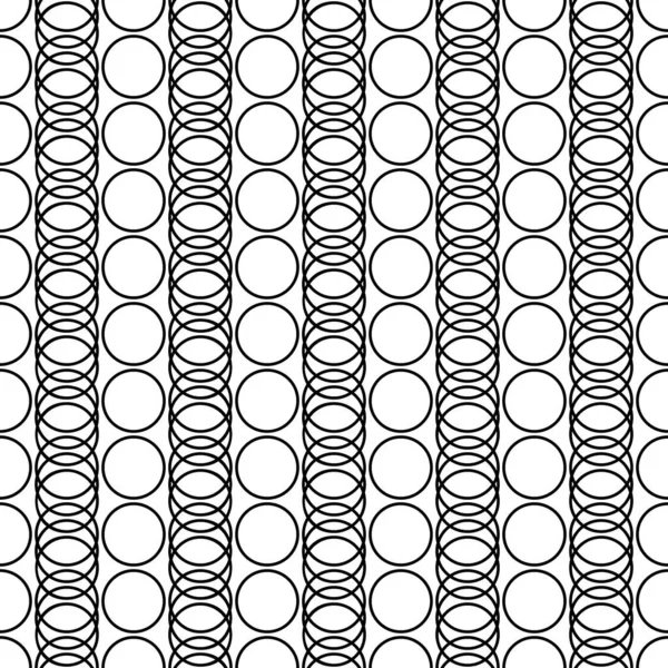 Círculos Patrón Figuras Adorno Sin Costuras Formas Circulares Telón Fondo — Archivo Imágenes Vectoriales