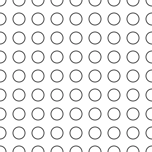Circles Pattern Circular Figures Seamless Ornament Rings Backdrop Circle Shapes — Stock Vector