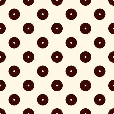 Mini dairesel kusursuz desen. Klasik geometrik yüzey izi. Tekrarlanan polka nokta motif süsü. Basit coğrafi noktalı süs arkaplanı. Modern tasarım dokusu. Vektör soyut duvar kağıdı