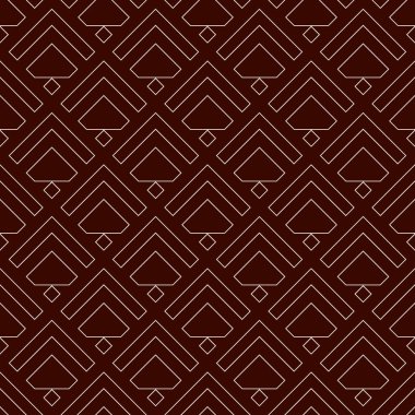 Oklar, pullar, pürüzsüz desen. Etnik, kabile baskısı. Squama, semboller. Tekrarlanan ok başı, üçgen şekilli arka plan. Amerikan yerlilerinin dekoratif duvar kağıtları. Vektör soyut dijital kağıt