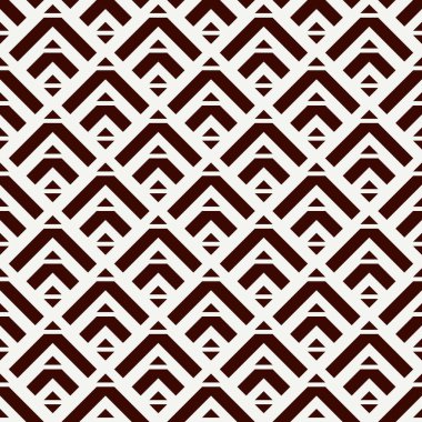 Oklar, pullar, pürüzsüz desen. Etnik, kabile baskısı. Squama, semboller. Tekrarlanan ok başı, üçgen şekilli arka plan. Amerikan yerlilerinin dekoratif duvar kağıtları. Vektör soyut dijital kağıt