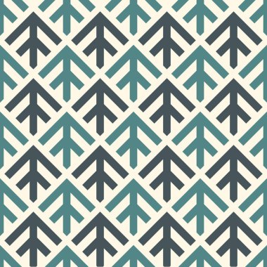 Oklar, pullar, pürüzsüz desen. Etnik, kabile baskısı. Squama, semboller. Tekrarlanan ok başı, üçgen şekilli arka plan. Amerikan yerlilerinin dekoratif duvar kağıtları. Vektör soyut dijital kağıt