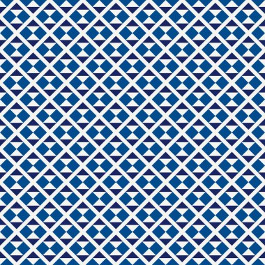 Geometrik dikişsiz desen. Etnik, kabile suyüzü baskısı. Elmas şebeke motif süsü. Kum saatini tekrar et, üçgen arka planı şekillendirir. Basit coğrafi dekoratif duvar kağıdı. Vektör soyut dijital kağıt