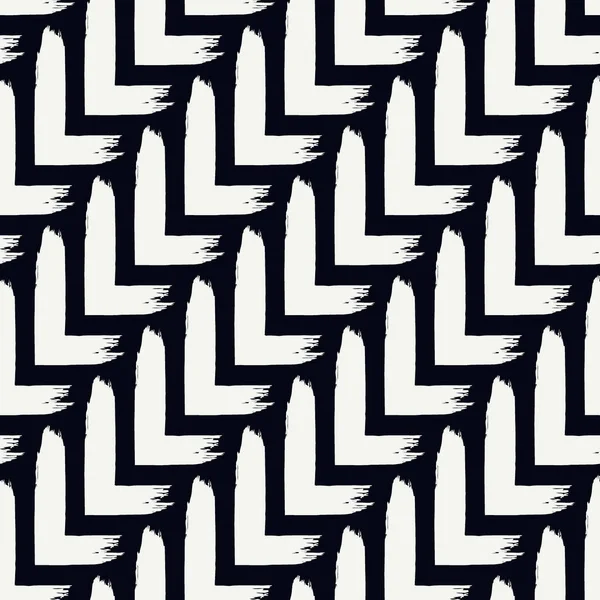 Pincel Patrón Sin Costura Fondo Diseño Grunge Freehand Diagonal Parquet — Vector de stock