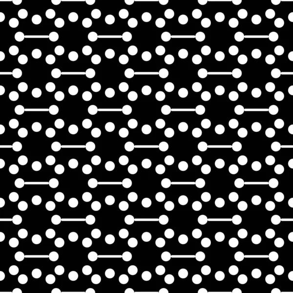 Circles Figures Seamless Pattern Dots Print Polka Dot Ornament Circular — Stock Vector