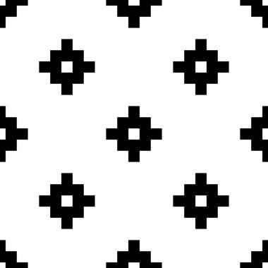 İnka haçlarıyla kusursuz desen süs eşyası demektir. Etnik işlemeli arka plan. Kabile duvar kâğıdı. Etnik halk imajı. Kabile motifi. Antik mozaik. Web tasarımı için dijital kağıt, tekstil baskısı. Vektör sanatı.