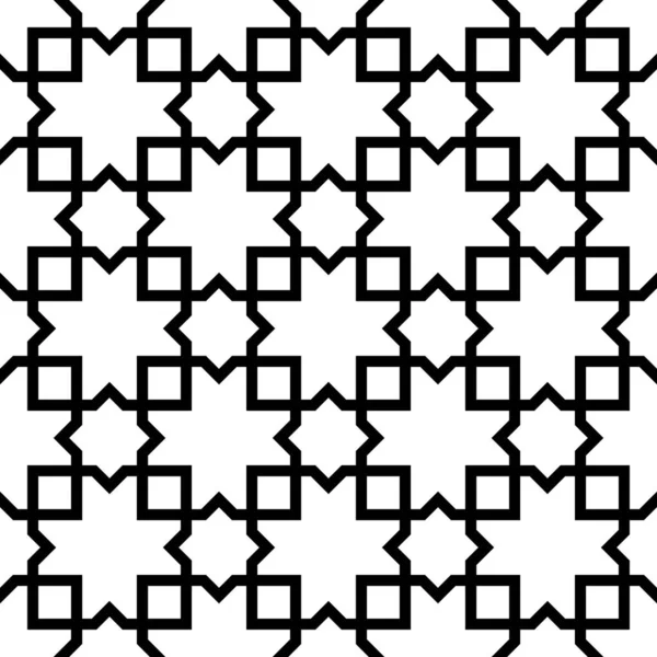Бесшовный Дизайн Поверхности Марокканскими Звездами Кресты Плитки Орнамент Восточное Традиционное — стоковый вектор