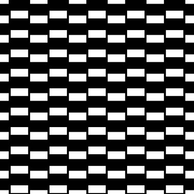 Blokları olan kusursuz yüzey dizaynı. Sivri parmaklıklar. Dikdörtgen levhalar çizgi vektörü. Tekrarlanan taşlar süs arka planı. Mozaik motifi. Fayanslar duvar kağıdı. Tekstil baskısı için dijital kağıt. Vektör sanatı.