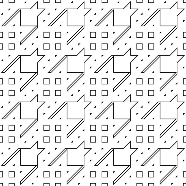 스테드 장식이 디자인 삼각형 모차르트 모티프 디지털 직물인 페이지 디자인 — 스톡 벡터