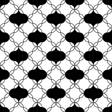 Dairesel şekilli kusursuz yüzey desenli tasarım. Tekrarlanan yuvarlak şekilli geleneksel doğu süsü. Pencere izleyici duvar kâğıdı. Şebeke motifi. Dijital kağıt, tekstil baskısı. Vektör sanatı.