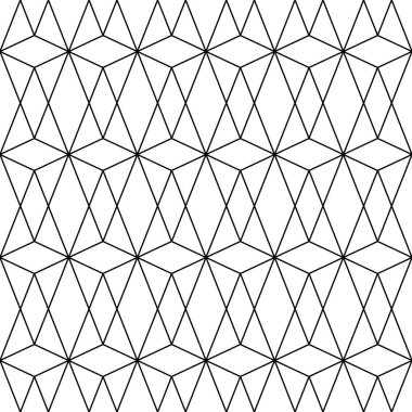 Elmaslarla, üçgenlerle kusursuz desen. Poligon geçmişi. Tekrarlanan geometrik şekilli görüntü. Etnik motif. Şebeke duvar kağıdı. Döşeme çizimi. Tekstil baskısı için dijital kağıt. Vektör sanatı.