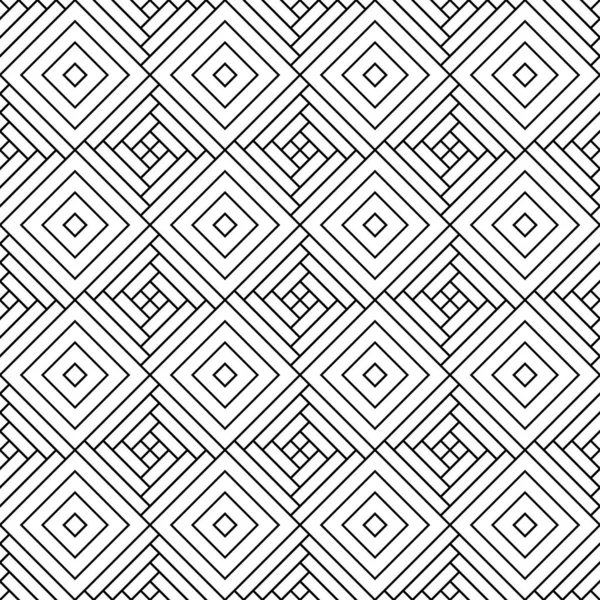 Repeated Rhombuses Strokes Ornamental Background Diamonds Stripes Wallpaper Ethnic Seamless — Stock Vector