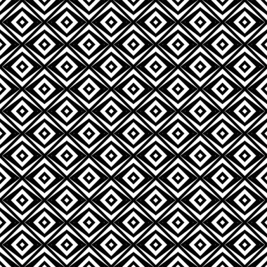 Tekrarlanan eşkenarlar, uçurtmalar, elmas arka plan. Etnik duvar kağıdı. Pul süslemeli kusursuz yüzey desenli tasarım. Süslü motif. Tekstil baskısı için dijital kağıt, web tasarımı. Vektör sanatı.