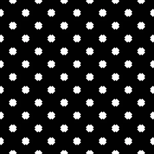 Mini Cruces Blancas Repetidas Sobre Fondo Negro Diseño Patrón Superficie — Archivo Imágenes Vectoriales