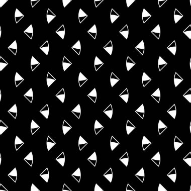 Üçgen şekilli duvar kağıtları. Tekrarlanan geometrik şekiller arka plan. Çokgenli kusursuz yüzey dizaynı. Mozaik motifi. Web tasarımı için sivri üçgenli dijital kağıt. Vektör sanatı.