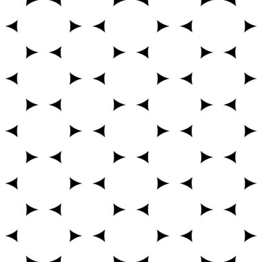 Sivri üçgenli pürüzsüz yüzey dizaynı. Üçgen bloklar duvar kağıdı. Beyaz arka planda tekrarlanan siyah geometrik şekiller. Etnik mozaik motifi. Çokgenli dijital kağıt.