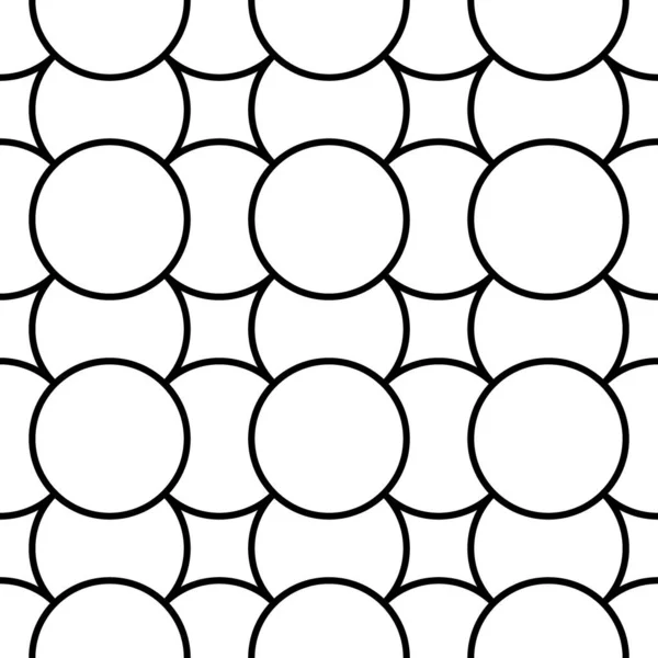 Chiffres Noirs Fond Cercles Carrés Texture Motif Ethnique Motif Surface — Image vectorielle