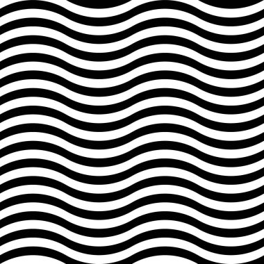 Kıvırcık çizgiler. Tırtıklı çizgiler. Dalgalar motifi. Dalgalı doğrusal süslemeli kusursuz yüzey dizaynı. Tekrarlanan kıvrımlar duvar kağıdı. Dalga biçimi resmi. Web tasarımı için dijital kağıt, tekstil baskısı. Vektör