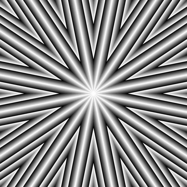 Färg Solstråle Utformning Ytmönster Med Symmetriska Linjer Prydnad Randigt Motiv — Stock vektor