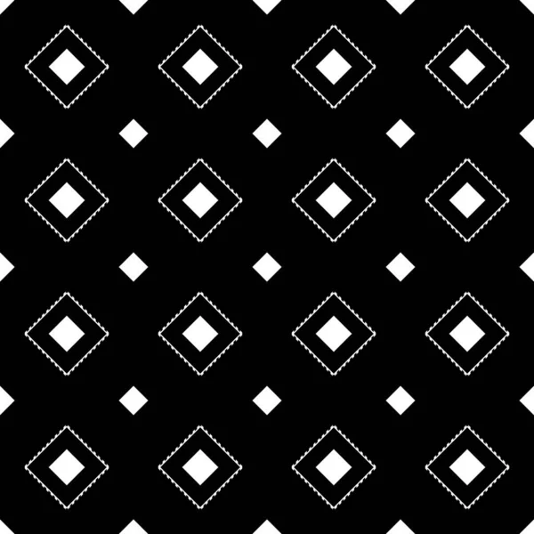 Повторяющиеся Черные Бриллианты Линии Икат Обои Бесшовный Дизайн Поверхности Украшением — стоковый вектор