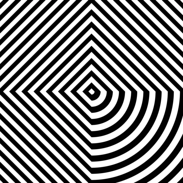 白い背景に黒の菱形の歪んだ 対称幾何学的な繰り返し四角形抽象的 内装装飾板 ストライプの表面パターンデザイン ダイアグラルライン壁紙 ベクトルアート — ストックベクタ