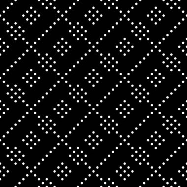 Simetrik geometrik süslemeli kusursuz yüzey deseni. Yuvarlak benekli doku. Çemberler soyut arka plan. Puantiyeli motif. Dijital kağıt, tekstil baskısı, web tasarımı için. Vektör sanatı illüstrasyonu