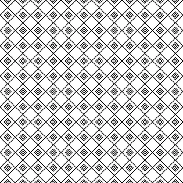 Tessellation Losanges Creuses Blanches Sur Fond Noir Conception Motif Surface — Image vectorielle