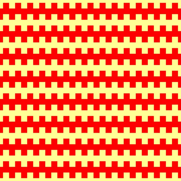 Patrón Rayas Horizontales Sin Costuras Contador Rojo Repetido Líneas Asediadas — Archivo Imágenes Vectoriales