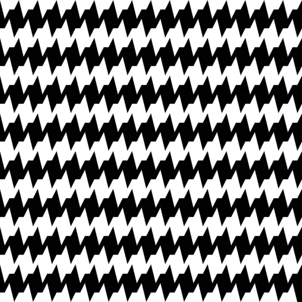 无缝隙水平锯齿状条纹图案 白色背景上重复的黑色角线 锐浪抽象墙纸 Zigzag主题 剪贴簿纸 纺织品印花 小波矢量插画 — 图库矢量图片
