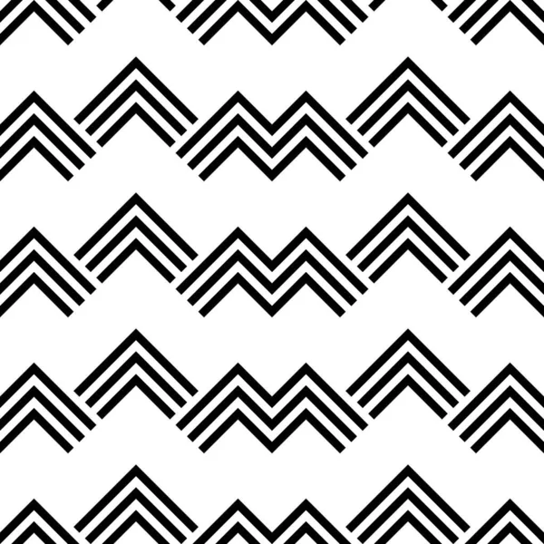 Montagnes Sans Couture Flèches Motifs Coups Chevrons Répétés Diamants Crochets — Image vectorielle