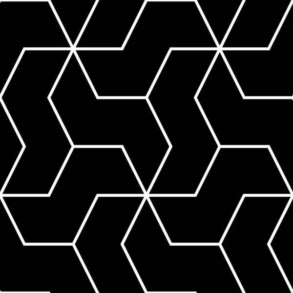 Mosaico Zigzag Figura Ornamento Repetidas Formas Quebra Cabeça Fundo Motivo — Vetor de Stock
