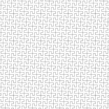 Kusursuz Sayagata deseni. Tekrarlanan iç içe geçmiş manji. Doğu sembolleri süslemesi. Geleneksel mimari duvar kağıdı. Eski etnik mozaik motifi. Dijital kağıt, tekstil baskısı. Vektör sanatı.