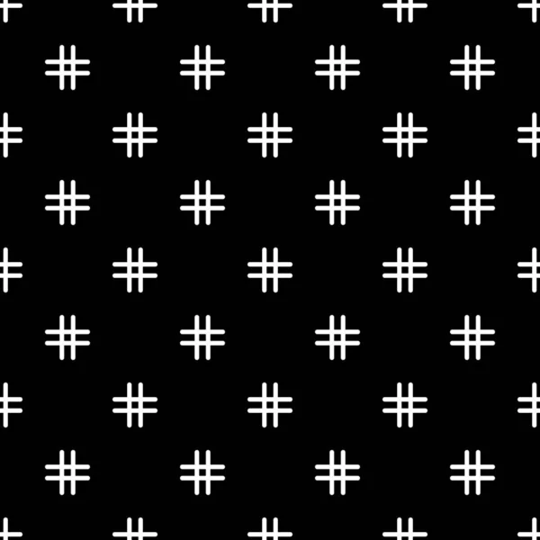 シームレスなパターンを横断します 民族誌だ 十字形のイラスト 部族の壁紙 民俗背景 部族のモチーフ 古代モザイク 幾何学的装飾 デジタルペーパー テキスタイルイメージ — ストックベクタ