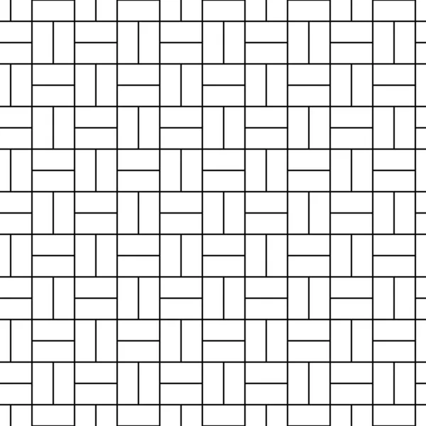 Bezešvý Vzor Parketovou Ozdobou Podlaha Cihel Obdélníkové Desky Tessellation Image — Stockový vektor