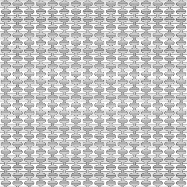 Fayansız desenli fayans süsü. Tekrarlanan dambıl şekilli doğulu süslemeler. Döşeme duvar kağıdı. Mozaik motifi. Soyut arkaplan. Dijital kağıt, tekstil baskısı, web tasarımı. Vektör resmi.