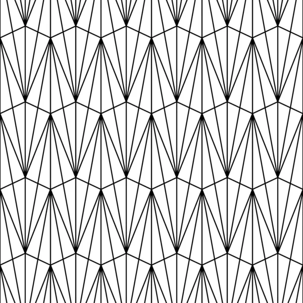 Sömlöst Mönster Med Triangelformade Former Sammankopplande Trianglar Tessellation Bakgrund Bild — Stock vektor