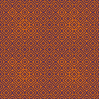 Parlak etnik soyut bir geçmiş. Klasik süslemeli kusursuz desen. Süslü, canlı duvar kâğıdı. Dijital kağıt, tekstil baskısı, sayfa dolumu için kullanılabilir. Vektör illüstrasyonu