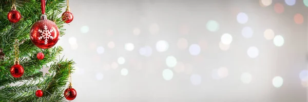 Noel ağacı afişi, Bokeh ışıkları arka plan