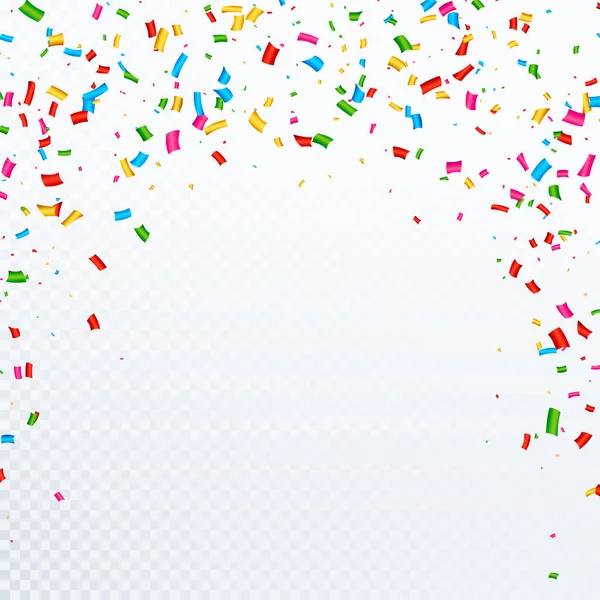 Fondo Marco Celebración Confetti — Vector de stock