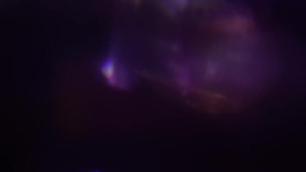 Verdadeiros Vazamentos Luz Orgânica Arco Íris Orbes Feitos Com Conjunto — Vídeo de Stock