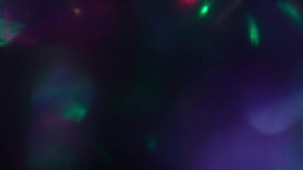 Fugas Luz Orgánica Real Arco Iris Orbes Hechos Con Conjunto — Vídeos de Stock