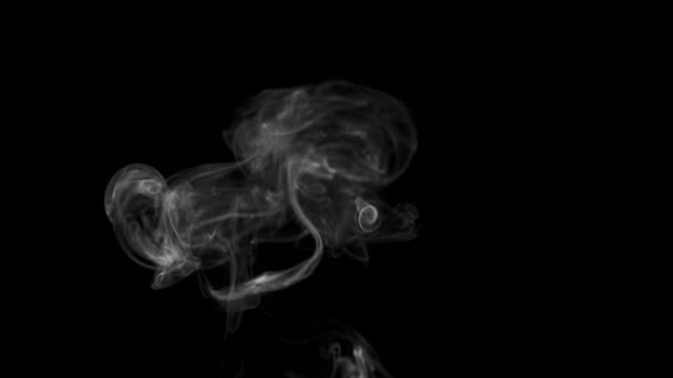 不同项目的现实烟云与阿尔法通道干冰烟云大气雾覆盖 画面背景 — 图库视频影像