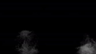 Farklı projeler için alfa kanalı Dry Ice Smoke Storm Atmosfer Sis Örtüsü (video Arkaplanı) ile Gerçekçi Duman Bulutları